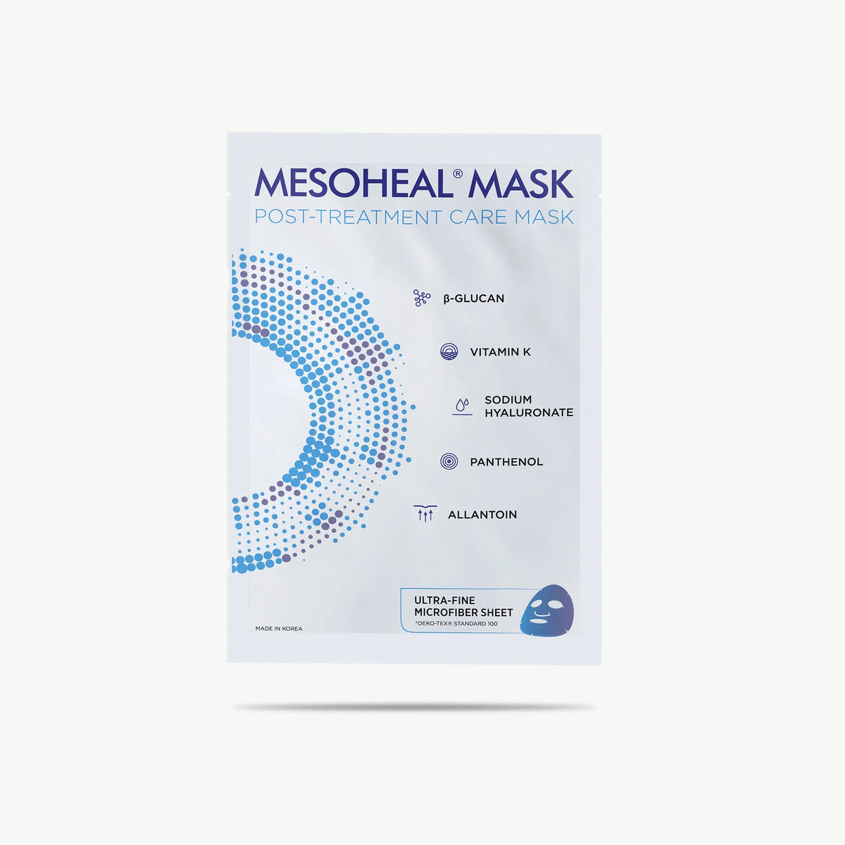 Masque post-traitement Mesoheal® – KORU Pharma, vue de face